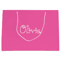 Sac cadeau Baby shower couleur rose Bubblegum