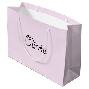 Sac cadeau Baby shower couleur rose clair