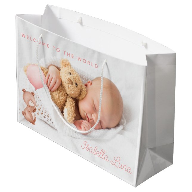 Sac cadeau bébé nouveau-né (Dos Angle)