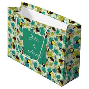 Sac cadeau blanc Toucans