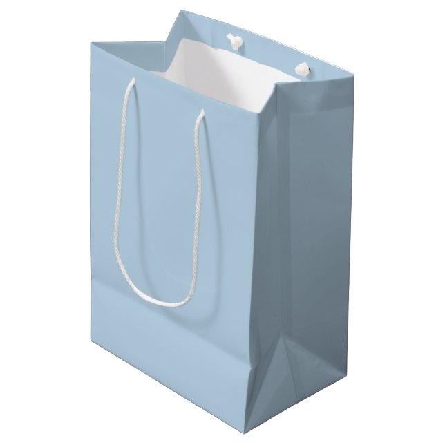 Sac cadeau bleu glace (Devant Angle)