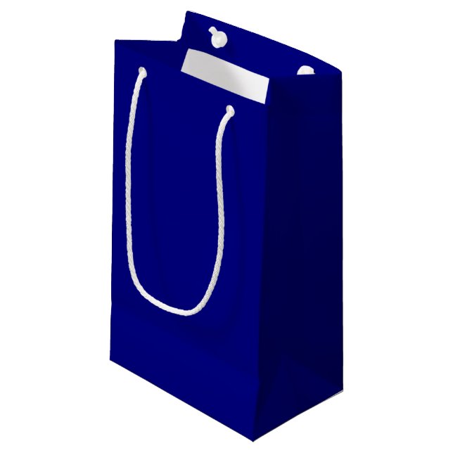 Sac cadeau bleu marine (Devant Angle)
