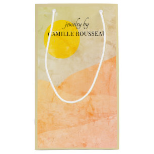 Sac Cadeau Boho Desert Sunrise Mountains Abstrait Petit Cadea
