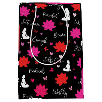 Sac Cadeau Brillant Moyen | Mindfulness Fleur de L