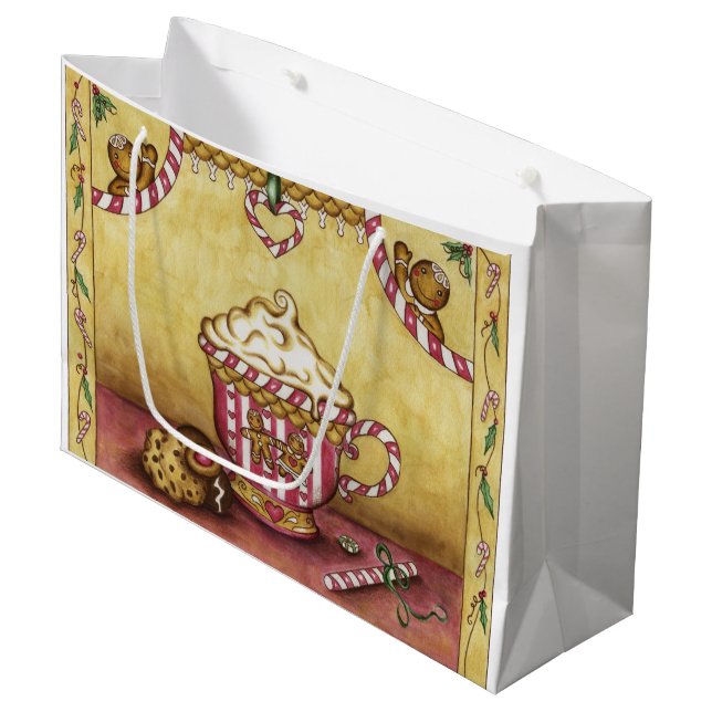 Sac cadeau café pain d'épices (Devant Angle)