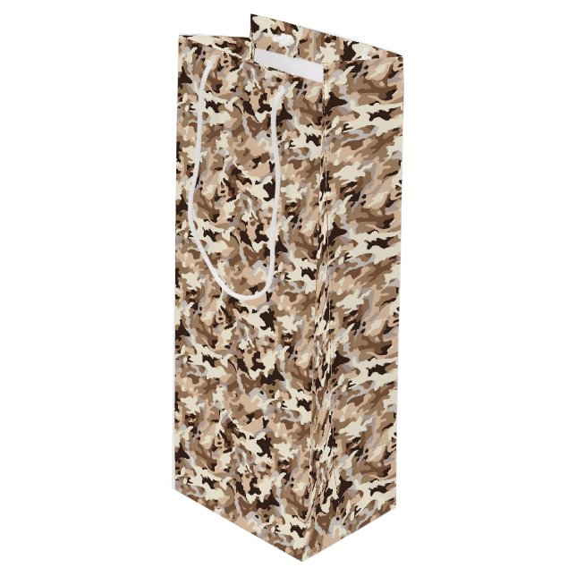 Sac cadeau Camo militaire (Devant Angle)