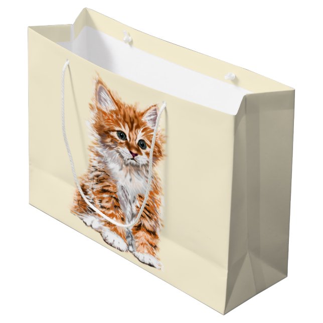 Sac Cadeau Chat Mignon (Devant Angle)