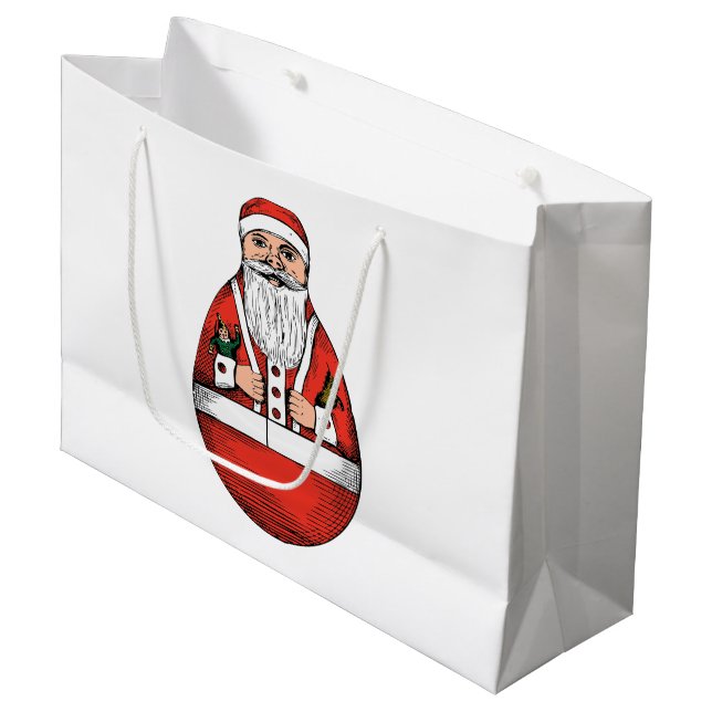 Sac cadeau Chubby Rolly Polly Père Noël (Devant Angle)