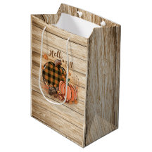 Sac cadeau Citrouille d'automne
