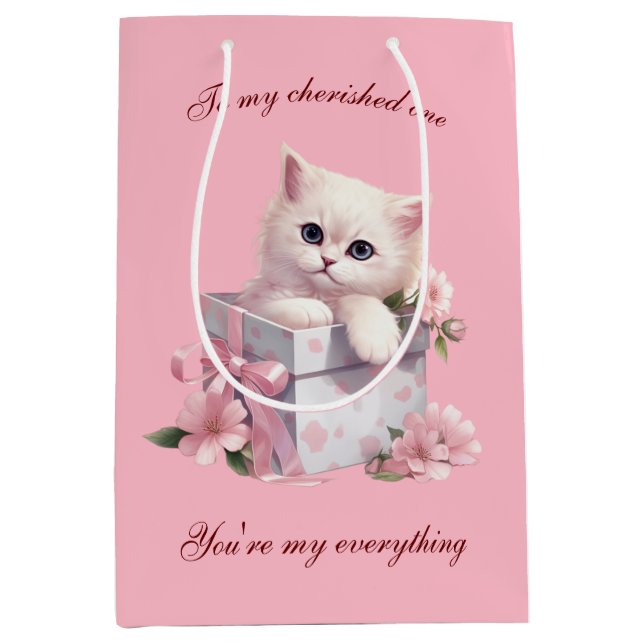Sac Cadeau Conception Manga Cat Pour Amoureux de l (Devant)