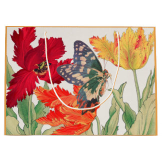 Sac cadeau COQUELICOTS ET FLEURS