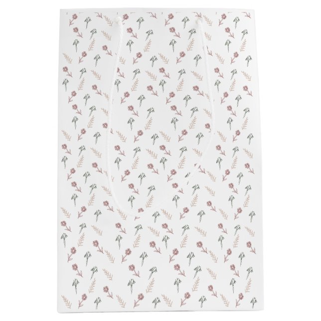 Sac cadeau Coral Floral (Devant)