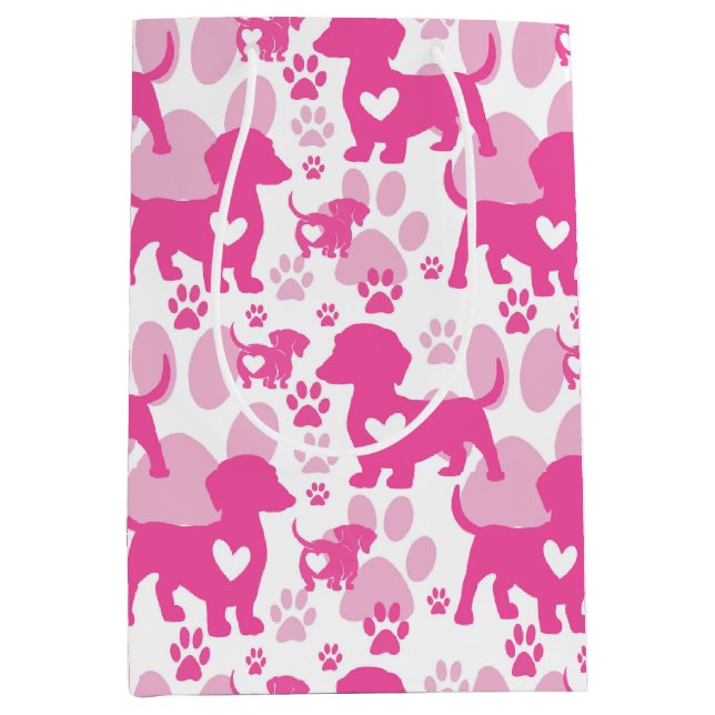 Sac cadeau Dachshund Love Dog (Devant)