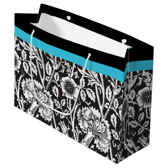 Sac cadeau Damas noir et blanc (Devant Angle)