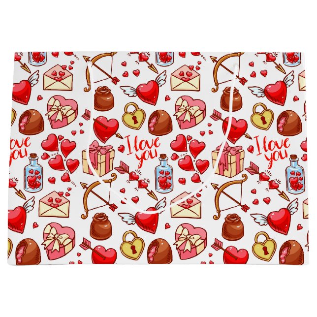 Sac cadeau d'amour de la Saint-Valentin (Devant)