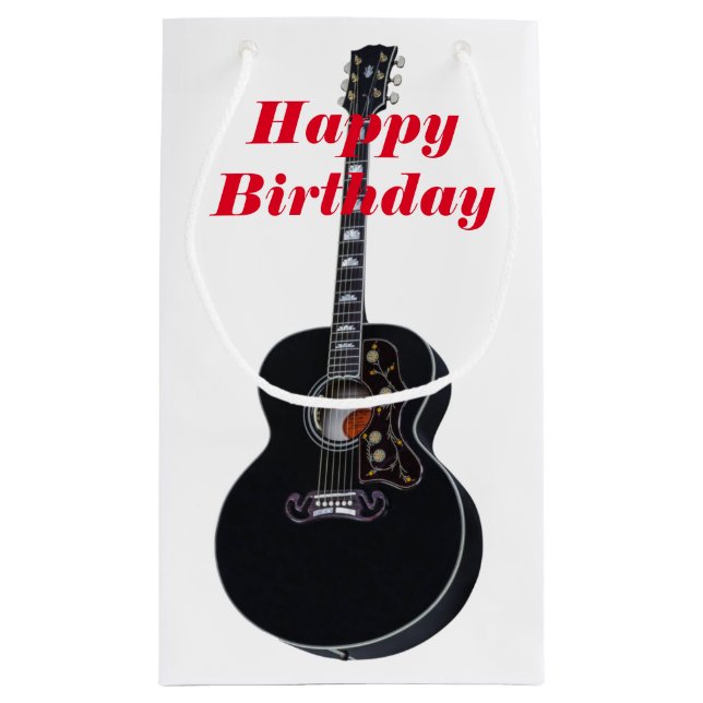 Sac cadeau d'anniversaire de la guitare (Dos)