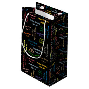 Sac cadeau d'anniversaire du 30 septembre