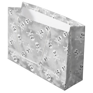 Sac cadeau d'anniversaire pour le crâne et les os