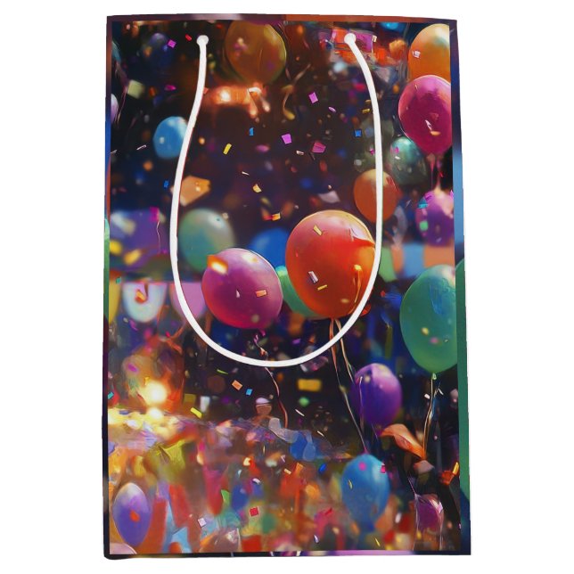 Sac cadeau de ballons d'anniversaire (Devant)