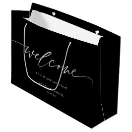 Sac cadeau de bienvenue pour Mariage de calligraph