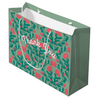 Sac Cadeau de Branche de Fleur de Vert Sauge