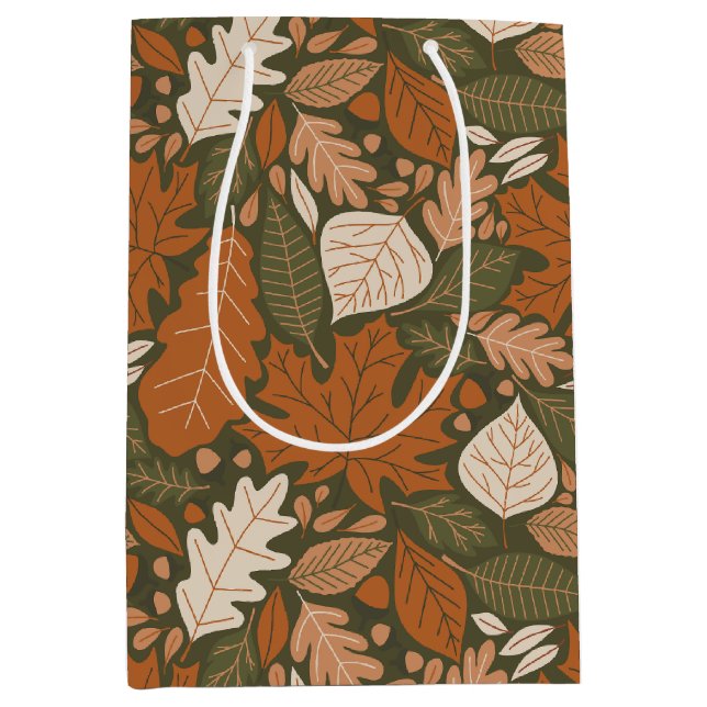 Sac cadeau de feuillet d'automne (Devant)