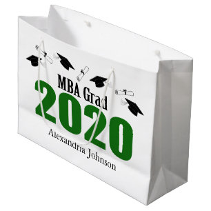 Sac cadeau de fin d'études MBA 2020 (vert)