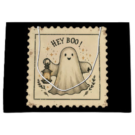 Sac cadeau de la lanterne fantôme d'Halloween - "H