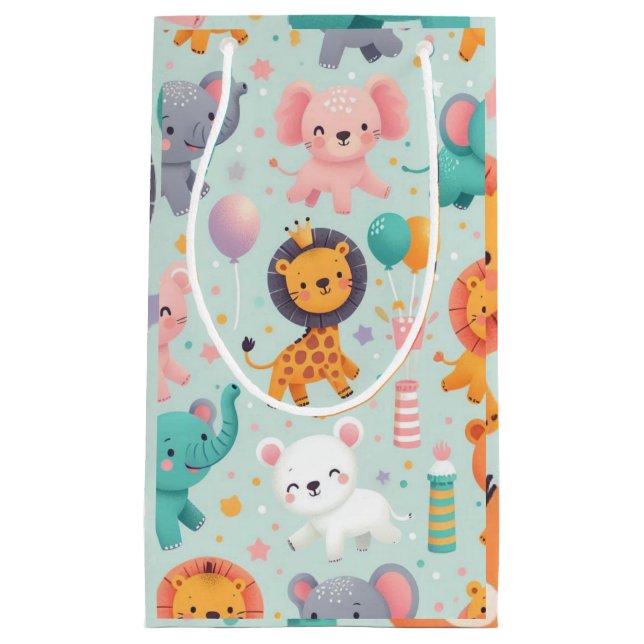 Sac cadeau de la parade animale (Devant)