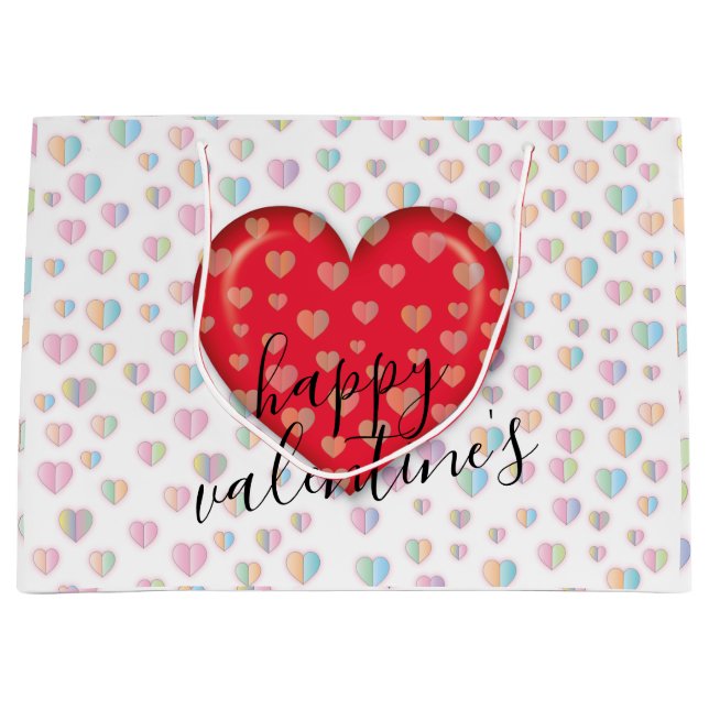 Sac cadeau de la Saint-Valentin Elegant Chick avec (Devant)