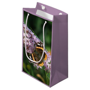 Sac cadeau de l'amiral rouge papillon et bouddleia
