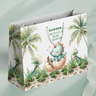 Sac Cadeau de Naissance Bébé Dino Rugissant Bientô
