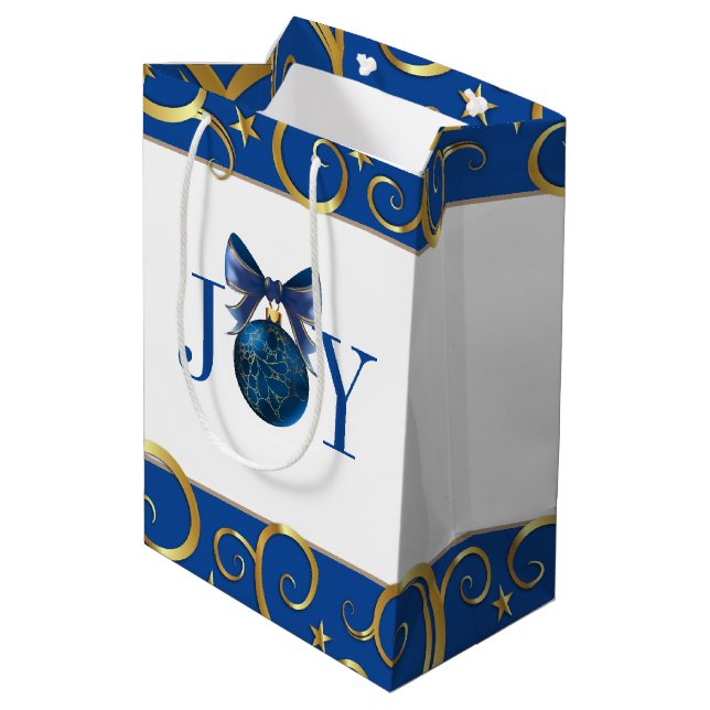 Sac cadeau de Noël JOIE Ornement (Dos Angle)
