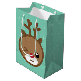 Sac cadeau de Noël Kawaii Reindeer