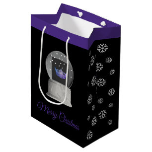 Sac cadeau de Noël Miss America Snow Globe