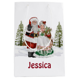 Sac cadeau de Noël monogramme