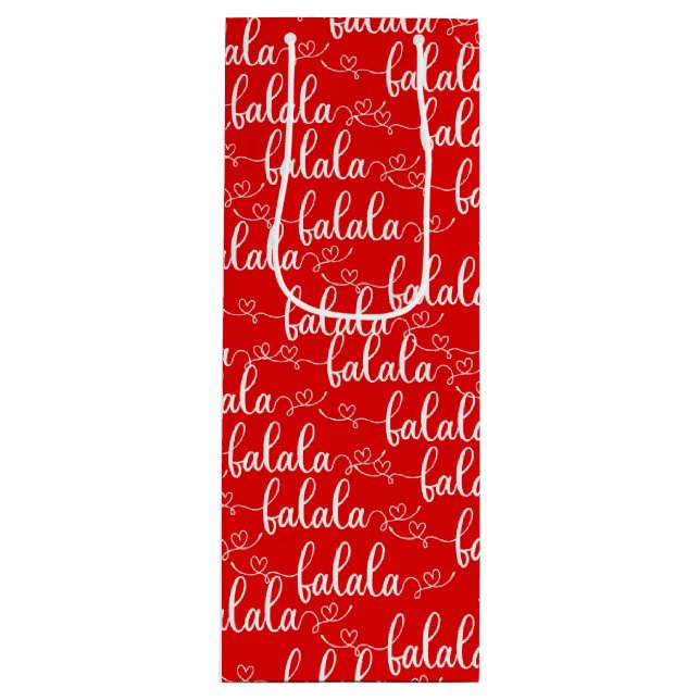 Sac cadeau de Noël rouge (Devant)