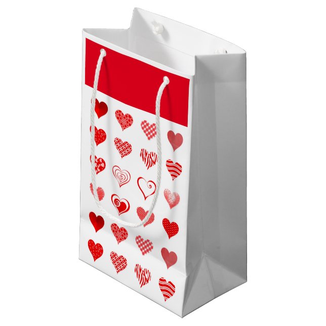 Sac cadeau de Saint-Valentin (Devant Angle)