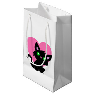 Sac cadeau de Saint Valentin Kitty noir