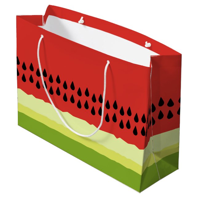 Sac cadeau de tranche de melon rouge (Dos Angle)
