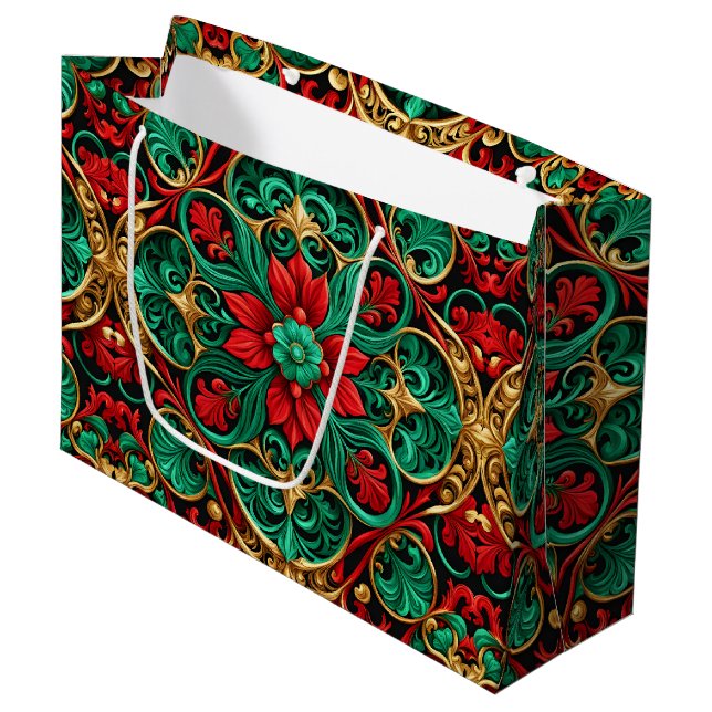 Sac cadeau de vacances Red Green (Devant Angle)