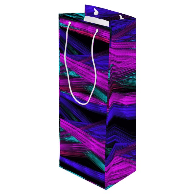 Sac cadeau de vin d'art Abstrait (Dos Angle)