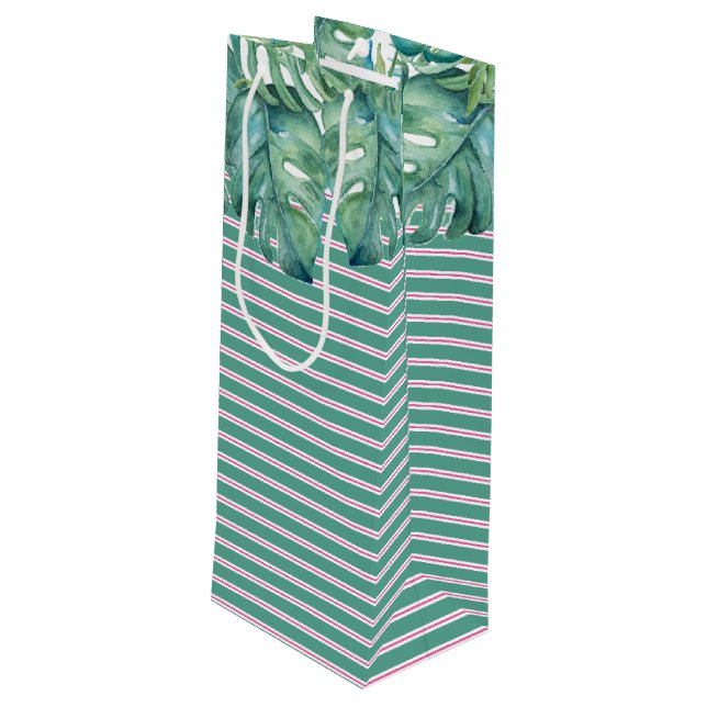 Sac cadeau de vin de Noël Palm Beach (Dos Angle)