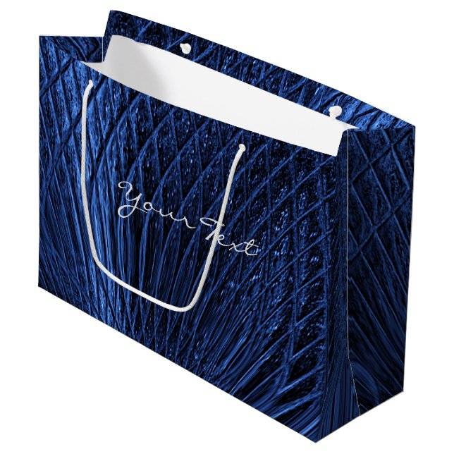 Sac cadeau décoratif Blue Navy (Devant Angle)