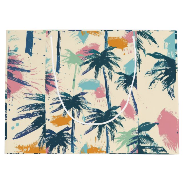 Sac cadeau décoré Palm (Devant)