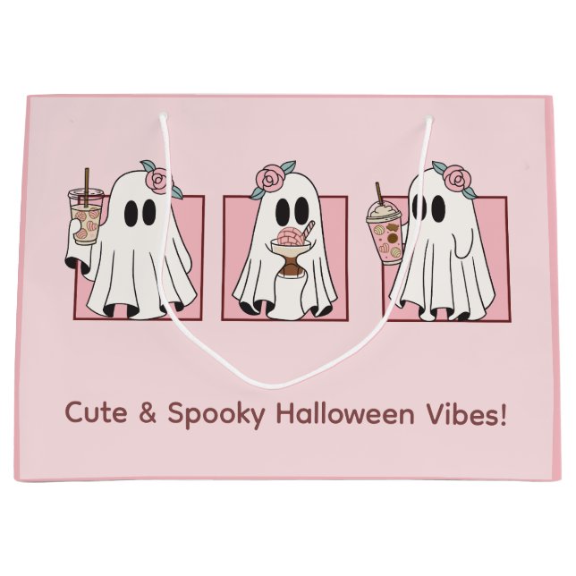 Sac cadeau d'Halloween mignon et Éffrayant - Kawai (Devant)
