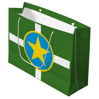 Sac Cadeau Drapeau de la ville de Jackson, Mississippi Grand