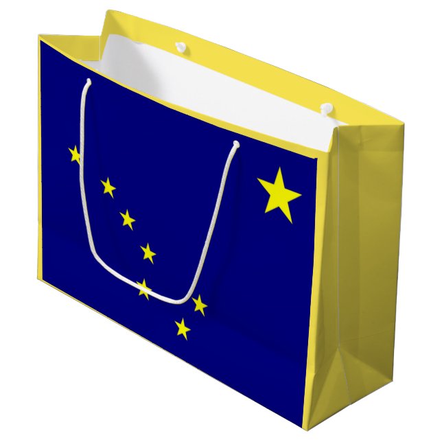 Sac cadeau drapeau de l'Alaska (Devant Angle)