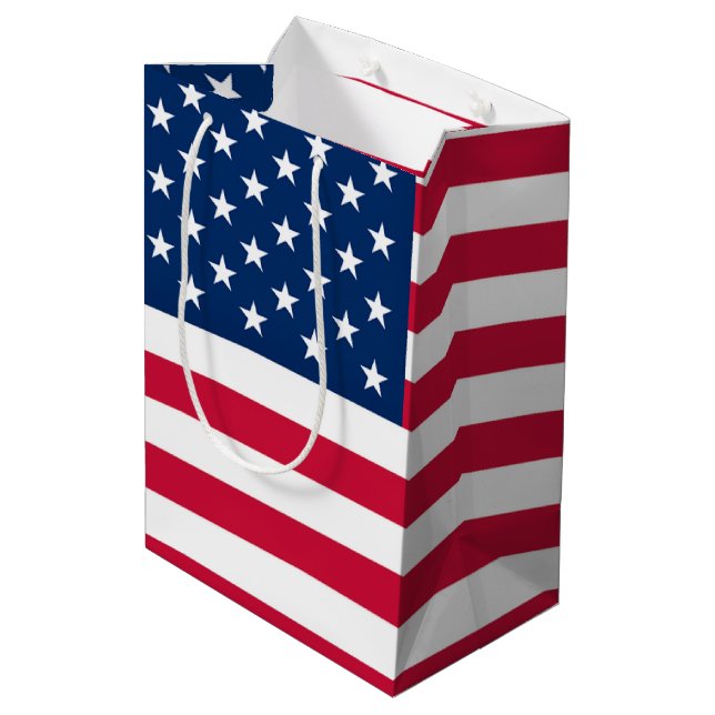 Sac Cadeau Drapeau USA Patriotique (Dos Angle)