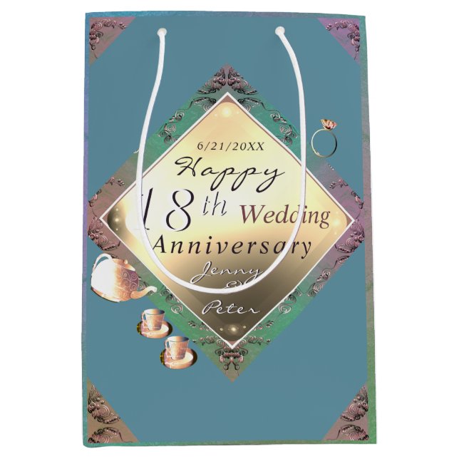 Sac cadeau du 18e anniversaire du Mariage (Devant)